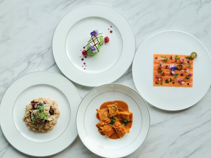 A picture of various foods prepared by Four Seasons Hotel Jakarta to welcome the upcoming Indonesian National Day.