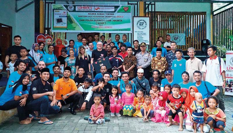 Polish Business Club’s Aid to Lombok.