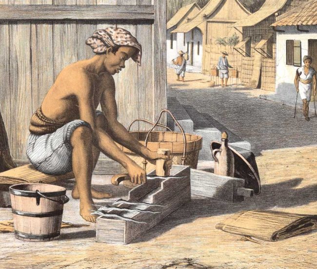 Javaan-Kris-Bereidende,-Auguste-van-Pers