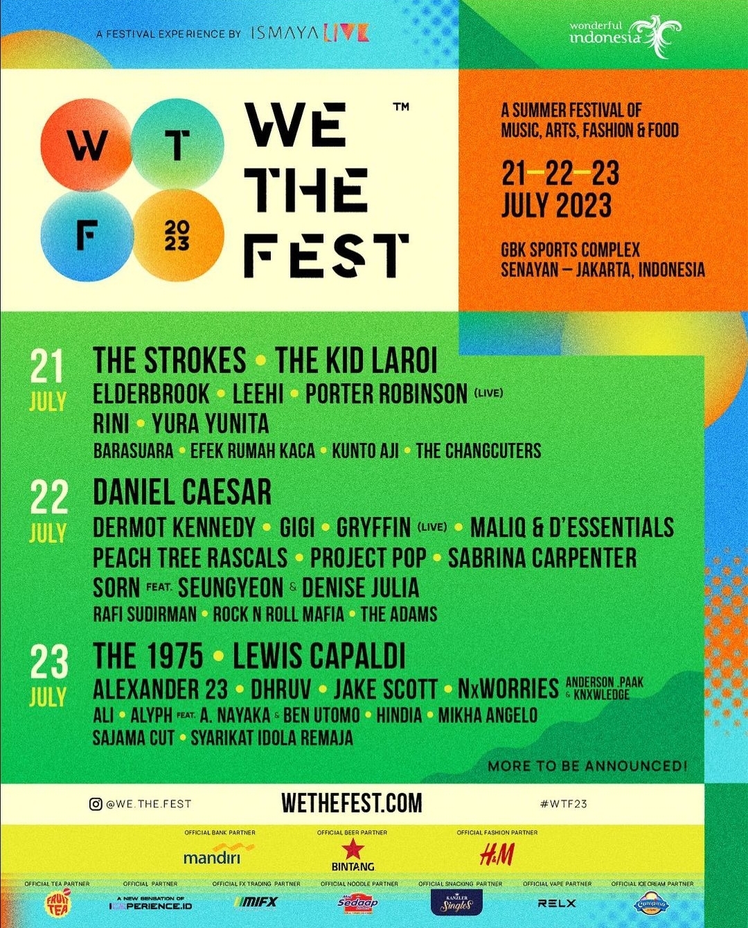 We The Fest 2023 NOW! Jakarta