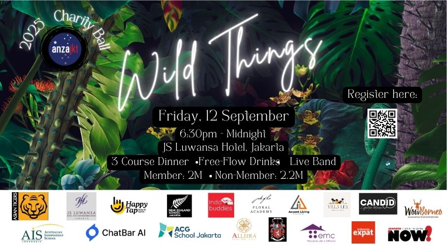 On 12 September, step into a jungle-themed ballroom at the JS Luwansa Hotel and let the creativity run wild at the ANZA Charity Ball. This year’s theme, Wild Things, invites guests to embrace the bold, the untamed, and the imaginative.