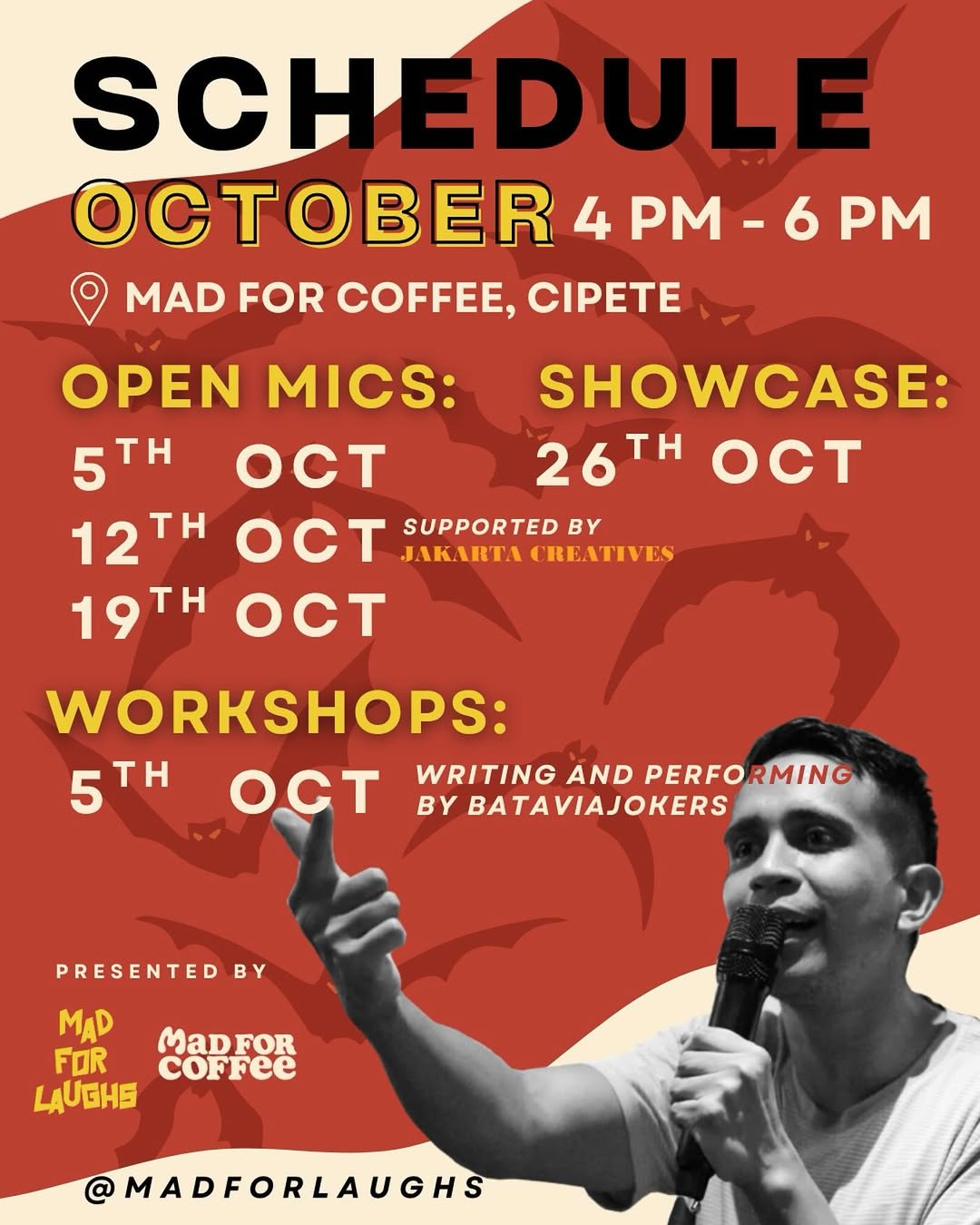 Mad For Laughs: Weekly Comedy Events - NOW! Jakarta
