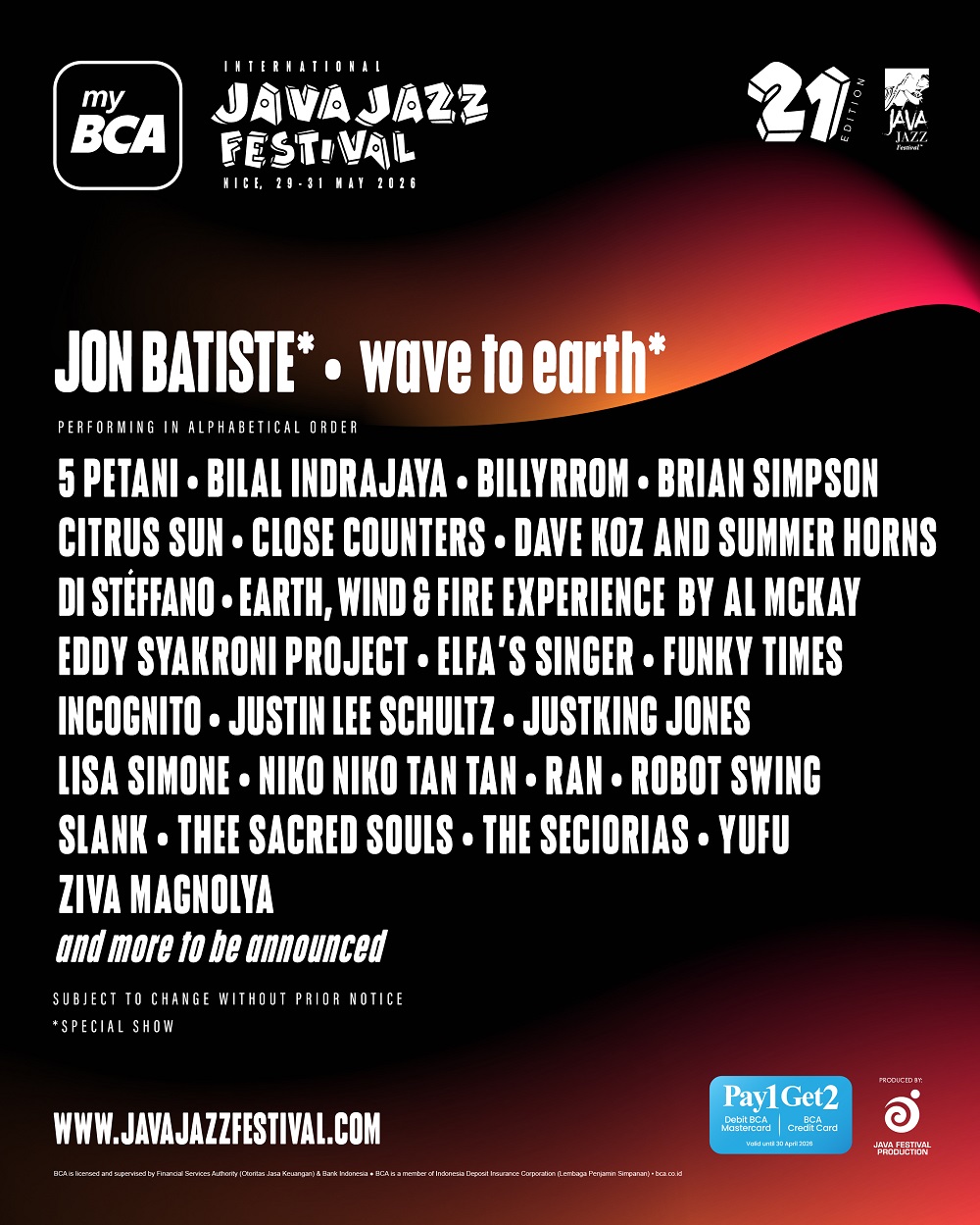 Java Jazz Festival Marks 21st Edition with New Venue and Lineup